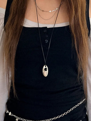 Summer Layered Pendant Drop Chain Long Necklace Collection