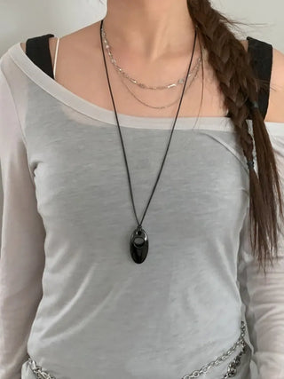 Summer Layered Pendant Drop Chain Long Necklace Collection