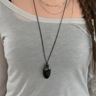 Summer Layered Pendant Drop Chain Long Necklace Collection