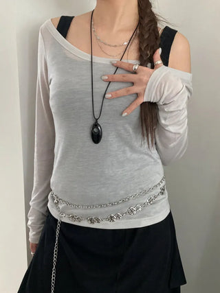 Summer Layered Pendant Drop Chain Long Necklace Collection