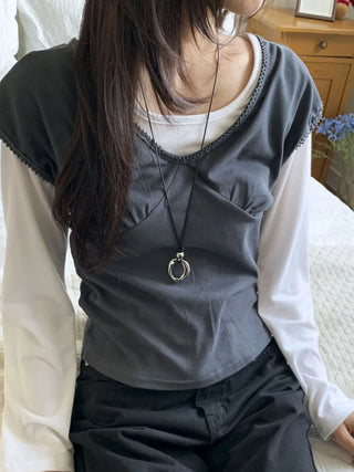 Summer Layered Pendant Drop Chain Long Necklace Collection