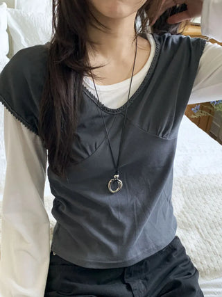 Summer Layered Pendant Drop Chain Long Necklace Collection