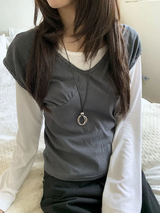 Summer Layered Pendant Drop Chain Long Necklace Collection