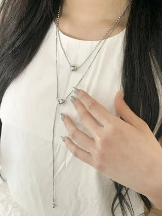Summer Layered Pendant Drop Chain Long Necklace Collection