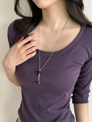 Summer Layered Pendant Drop Chain Long Necklace Collection