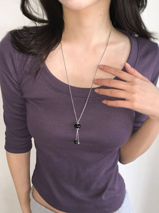 Summer Layered Pendant Drop Chain Long Necklace Collection