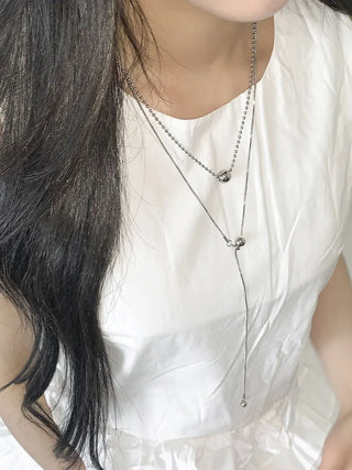 Summer Layered Pendant Drop Chain Long Necklace Collection