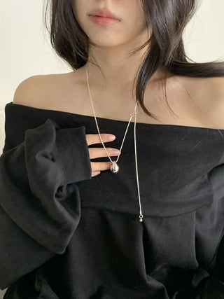 Summer Layered Pendant Drop Chain Long Necklace Collection