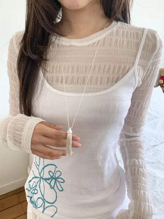 Summer Layered Pendant Drop Chain Long Necklace Collection