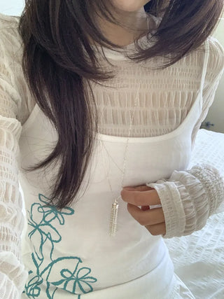 Summer Layered Pendant Drop Chain Long Necklace Collection