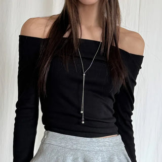 Summer Layered Pendant Drop Chain Long Necklace Collection