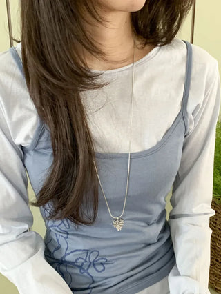 Summer Layered Pendant Drop Chain Long Necklace Collection