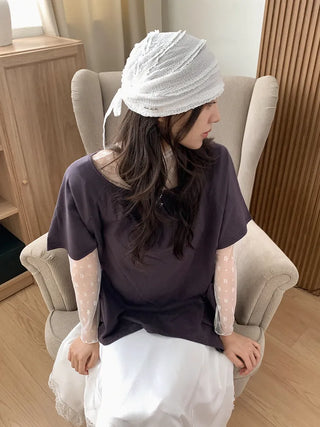 Kael Frill Lace Bandana Beanie Hat