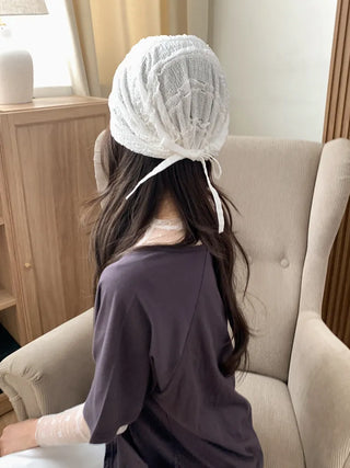 Kael Frill Lace Bandana Beanie Hat