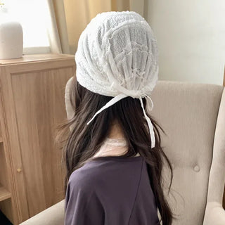 Kael Frill Lace Bandana Beanie Hat