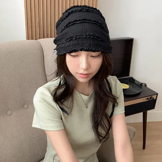 Kael Frill Lace Bandana Beanie Hat