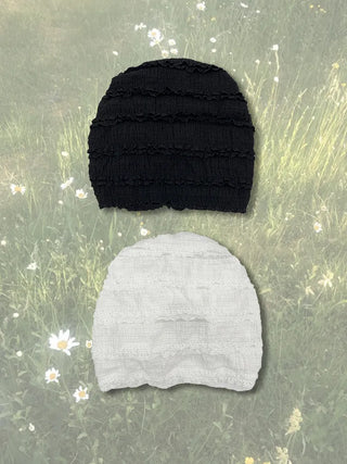 Kael Frill Lace Bandana Beanie Hat
