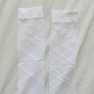 Oa See-through Pattern Long Knee Socks Stockings