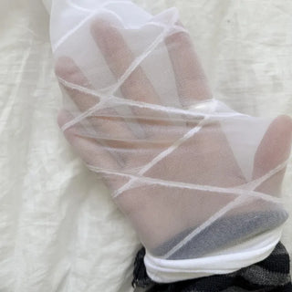 Oa See-through Pattern Long Knee Socks Stockings