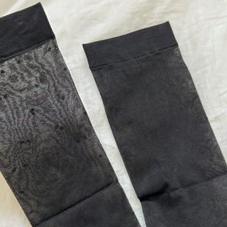 Oa See-through Pattern Long Knee Socks Stockings
