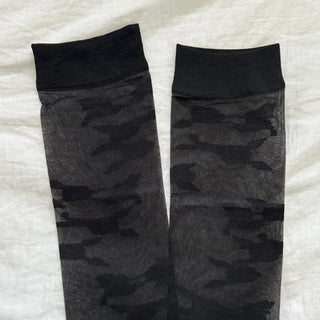 Oa See-through Pattern Long Knee Socks Stockings