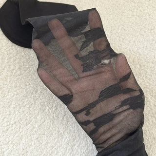 Oa See-through Pattern Long Knee Socks Stockings