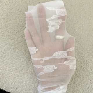 Oa See-through Pattern Long Knee Socks Stockings