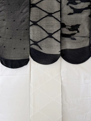 Oa See-through Pattern Long Knee Socks Stockings