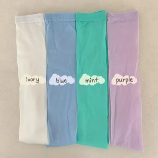 Candy Pastel See-through Color Summer Knee Socks Stockings Long Socks