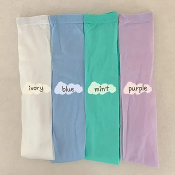 Candy Pastel See-through Color Summer Knee Socks Stockings Long Socks