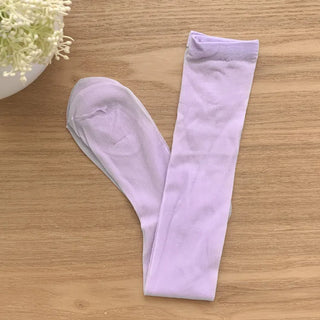 Candy Pastel See-through Color Summer Knee Socks Stockings Long Socks