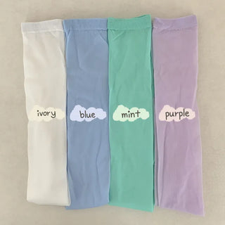 Candy Pastel See-through Color Summer Knee Socks Stockings Long Socks