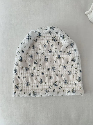 Loewe Flower Small Floral Embroidery Punched Loose Beanie Hat