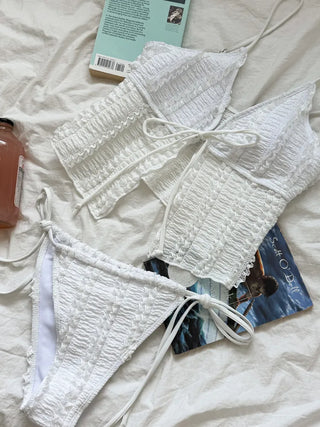 Wave Lace Skirt Bikini Swimsuit