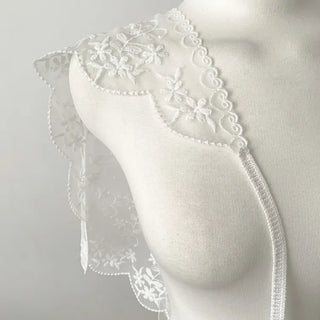 Dori Flower Chiffon See-through Triangle Scarf 7 Types