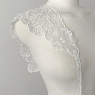 Dori Flower Chiffon See-through Triangle Scarf 7 Types