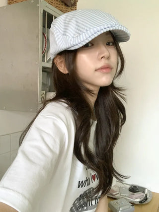 Didi Stripe Star Embroidered Hunting Cap