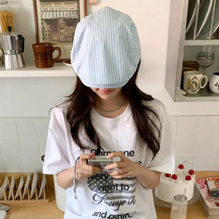 Didi Stripe Star Embroidered Hunting Cap