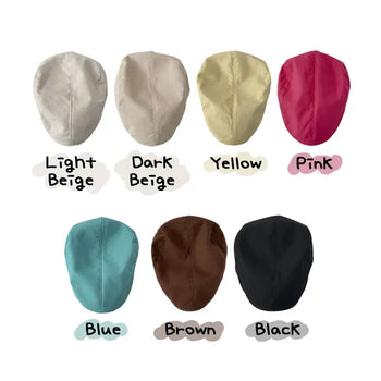 Haru Vivid Color Cotton Hunting Cap Hat
