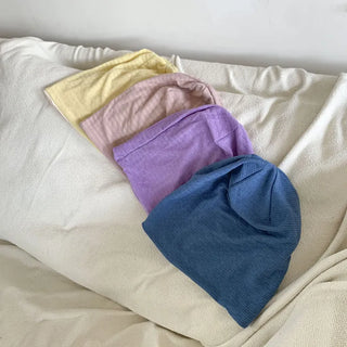 Soft Drape Stripe Loose Beanie Hat
