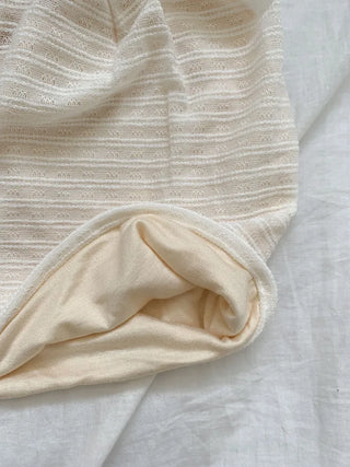 Soft Drape Stripe Loose Beanie Hat