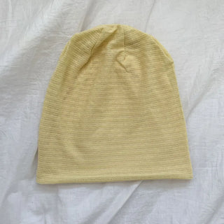 Soft Drape Stripe Loose Beanie Hat