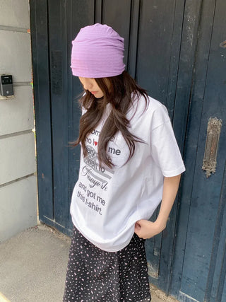 Soft Drape Stripe Loose Beanie Hat