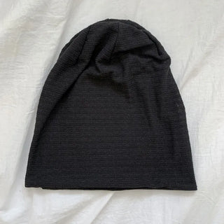 Soft Drape Stripe Loose Beanie Hat