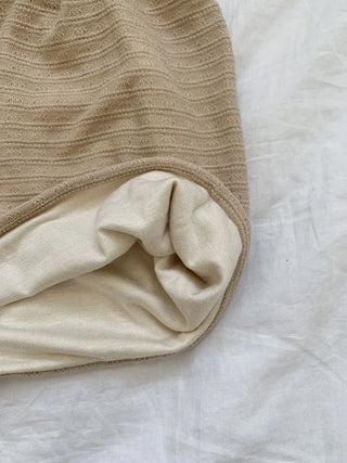 Soft Drape Stripe Loose Beanie Hat