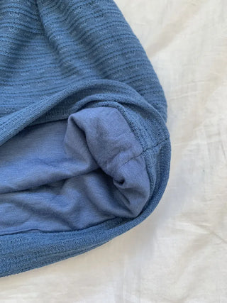 Soft Drape Stripe Loose Beanie Hat