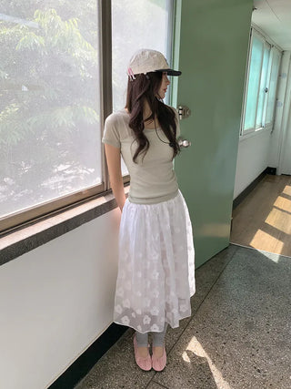 Milk Color Block Check Anorak String Camp Cap