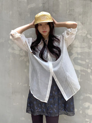 Milk Color Block Check Anorak String Camp Cap