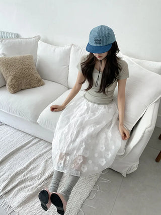 Milk Color Block Check Anorak String Camp Cap