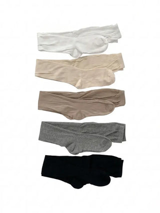 See-through Elastic Over-the-Knee Socks Pleated Warmer Long Socks